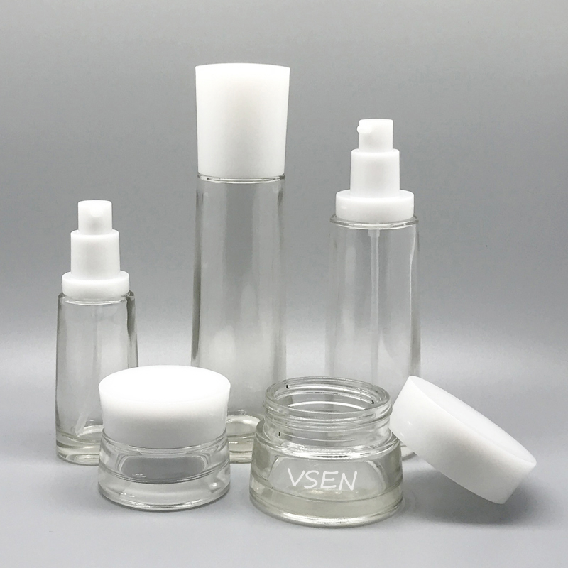 白色黑珍珠化妆品包装瓶 九游会·J9 - 官方网站|真人游戏第一品牌套装  面(图4)